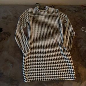 Black and white dress. Stretch material